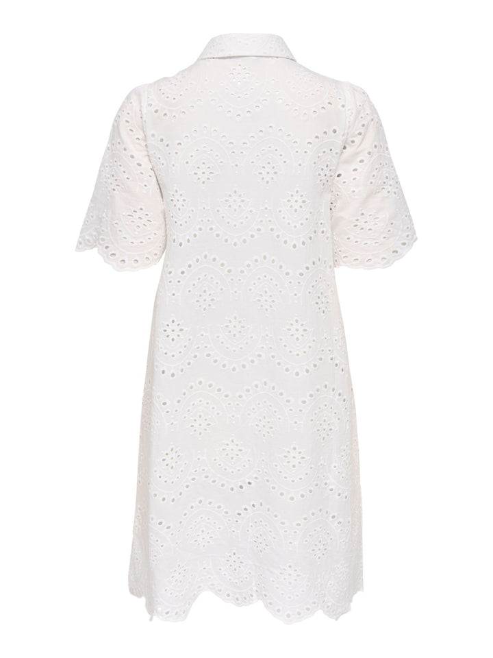 ONLVALAIS S/S DRESS WVN NOOS WHITE