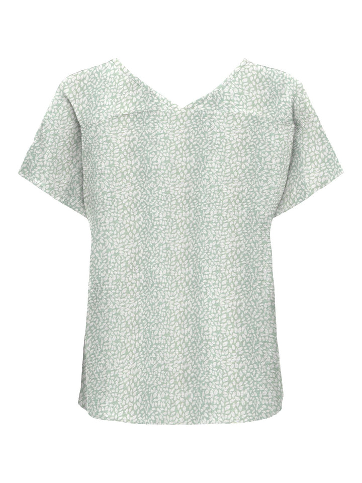 ONLNOVA LIFE VIS S/S EMMY TOP AOP