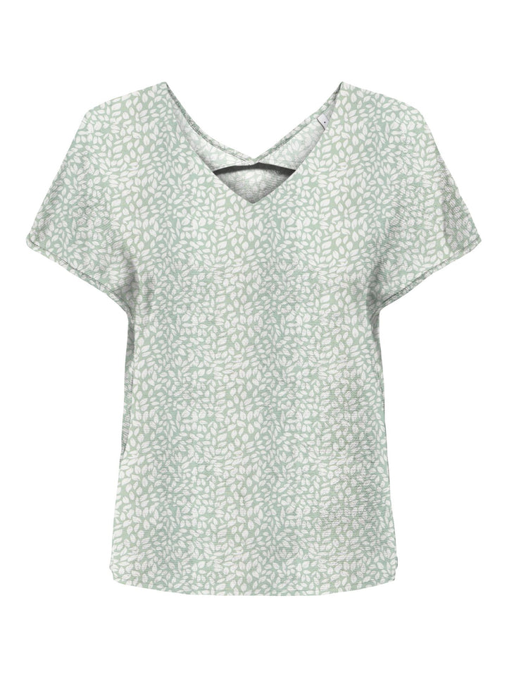 ONLNOVA LIFE VIS S/S EMMY TOP AOP