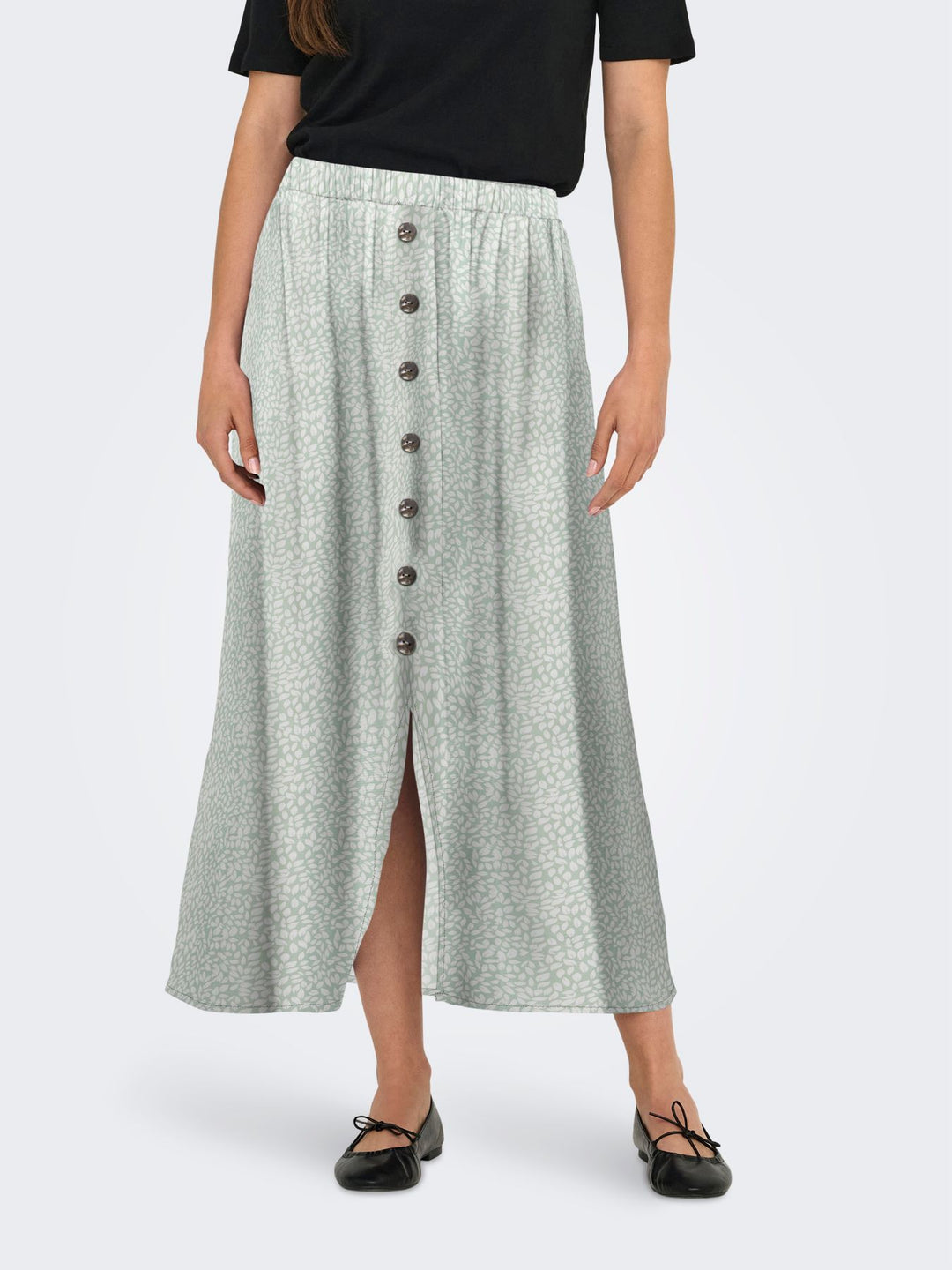 ONLNOVA LIFE VIS BUTTON SKIRT WVN
