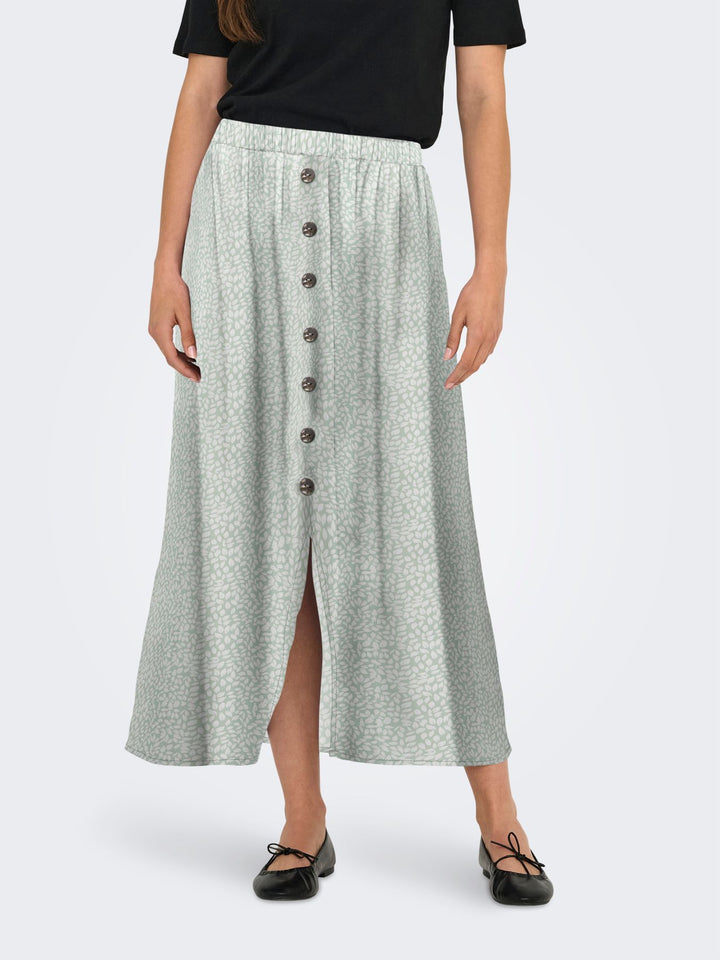 ONLNOVA LIFE VIS BUTTON SKIRT WVN