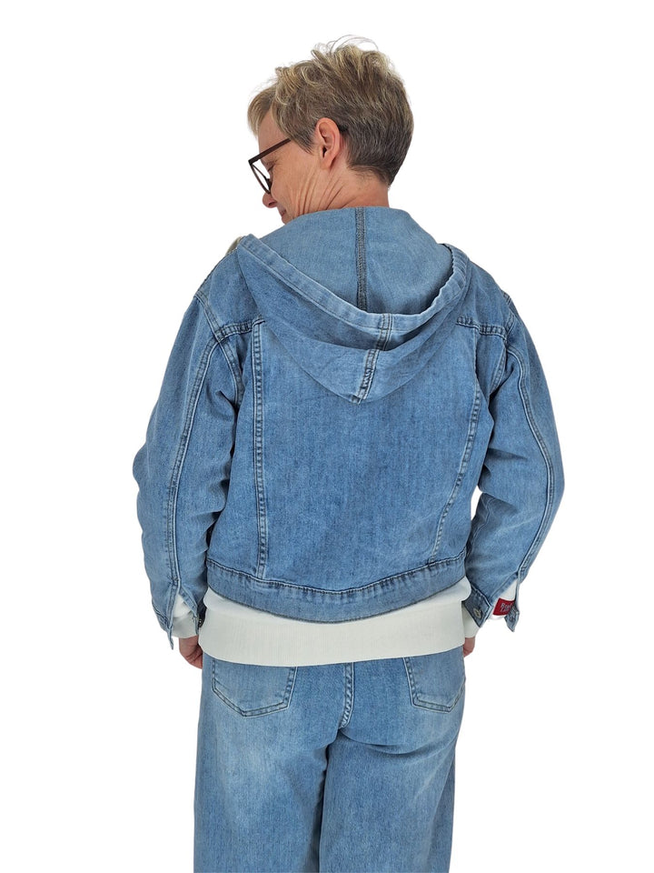 Jeansjacke Damen Kapuze