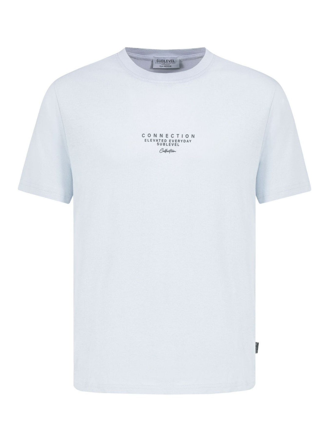 Herren T-Shirt in Skyway Blue mit HD-Print