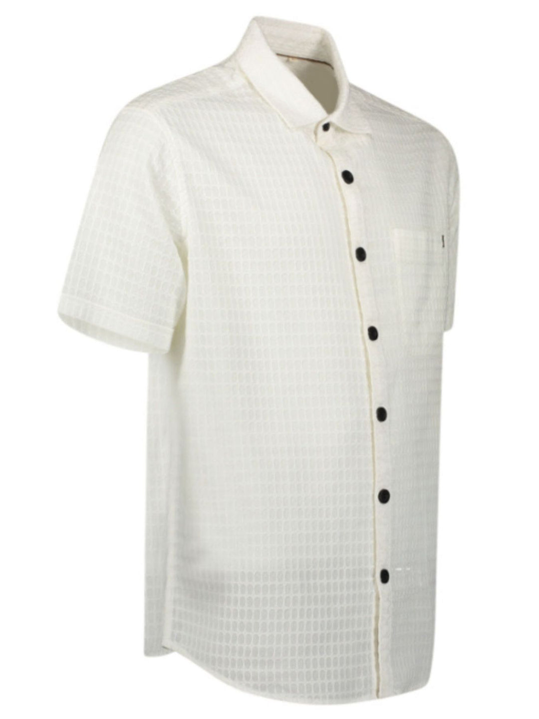 Ray Herren Kurzarm Hemd Dobby-Struktur