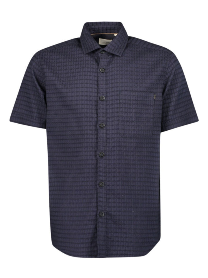 Ray Herren Kurzarm Hemd Dobby-Struktur