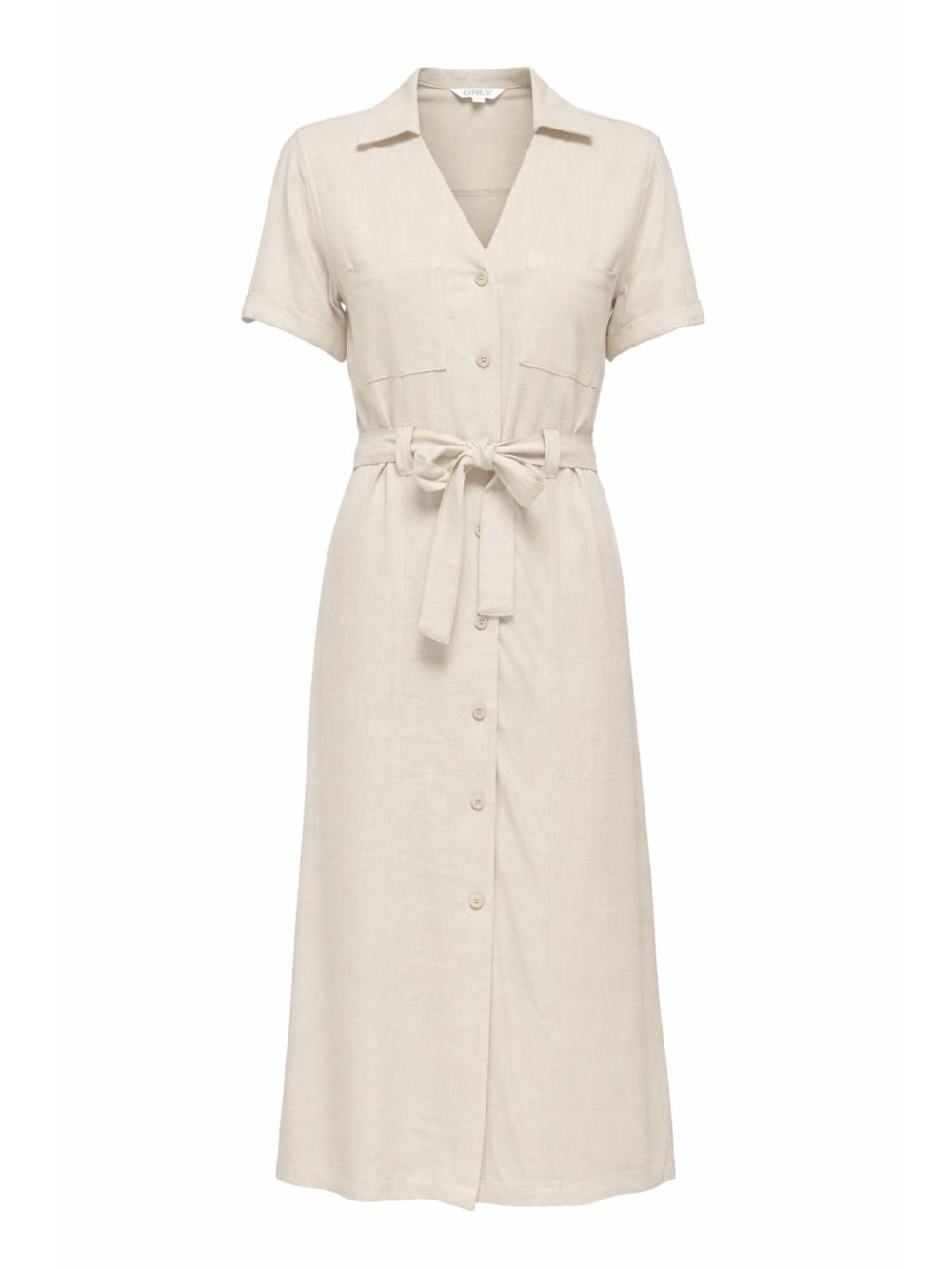 ONLSIESTA SS LIN BL SHIRT DRESS PNT Moonbeam