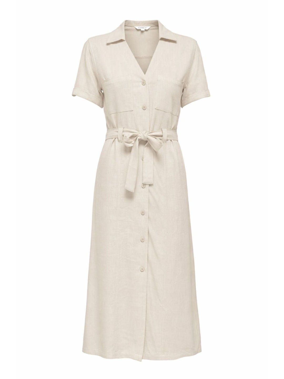 ONLSIESTA SS LIN BL SHIRT DRESS PNT Moonbeam
