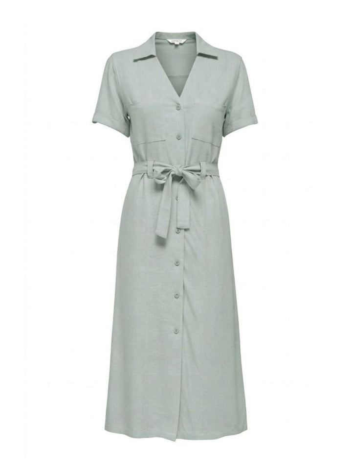 ONLSIESTA SS LIN BL SHIRT DRESS PNT Abyss