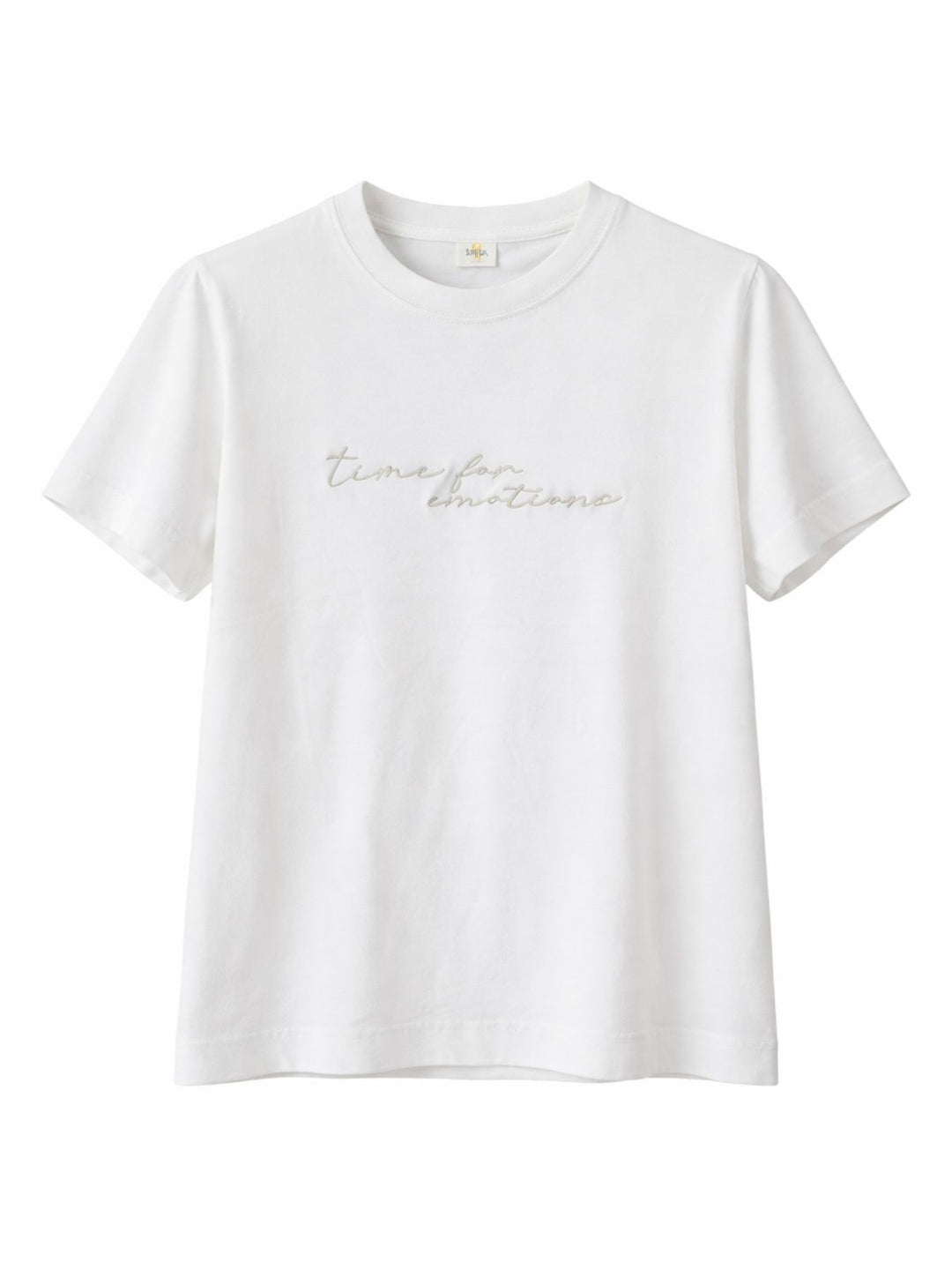 T-Shirt Damen Stickerei "Time for Emotion"