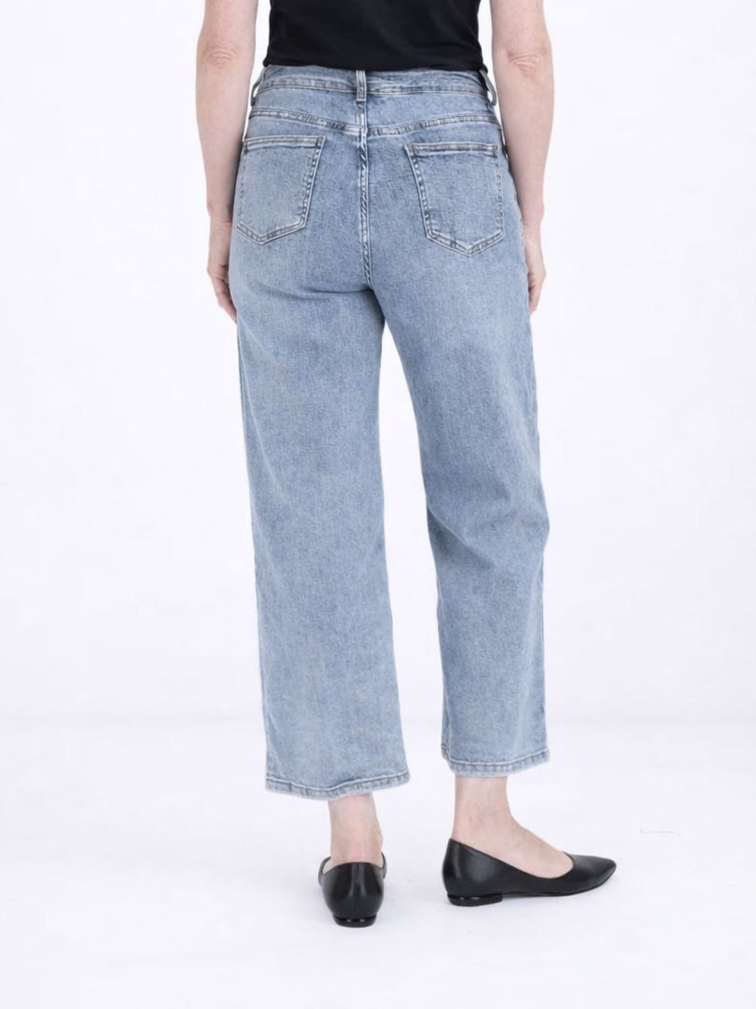 Jeans 7/8 Damen weites Bein