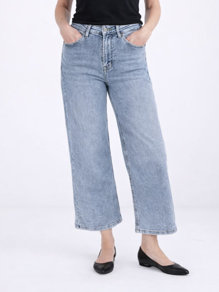 Jeans 7/8 Damen weites Bein