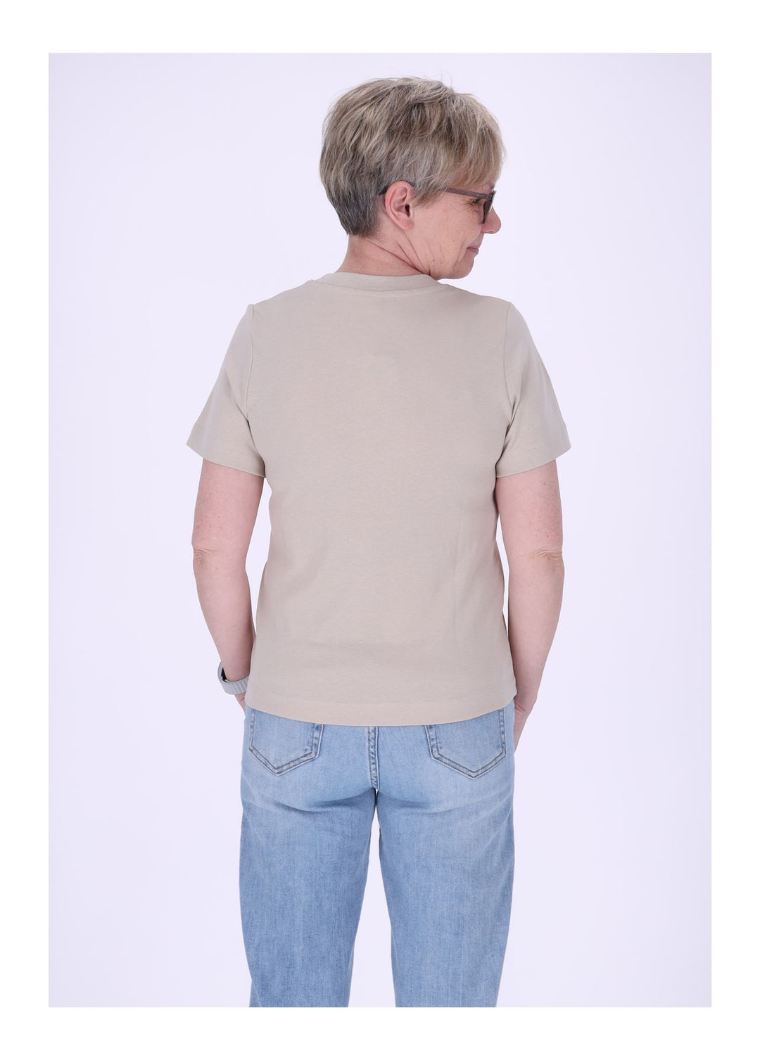 mjunik Damen T-Shirt Stickerei