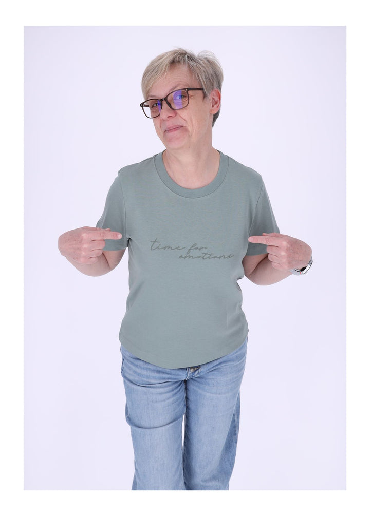 mjunik T-Shirt Damen Stickerei