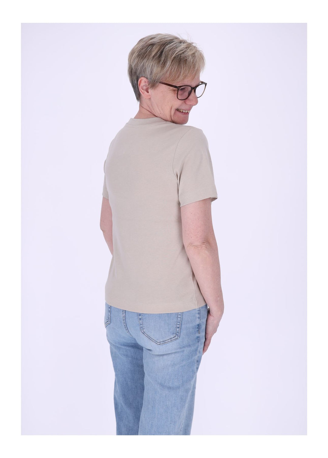 mjunik Damen T-Shirt Stickerei