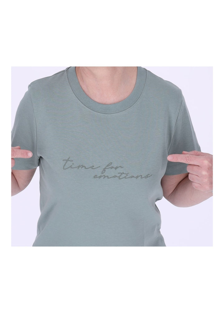 mjunik T-Shirt Damen Stickerei