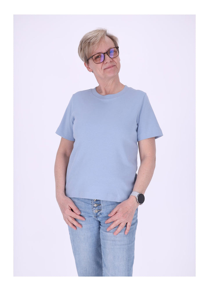 mjunik Damen T-Shirt Herzdruck