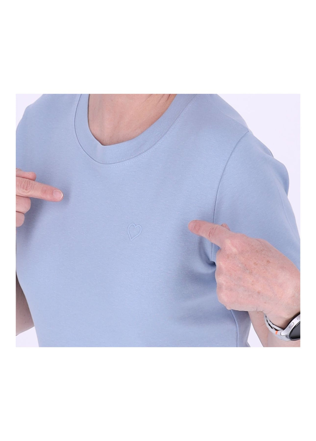 mjunik Damen T-Shirt Herzdruck