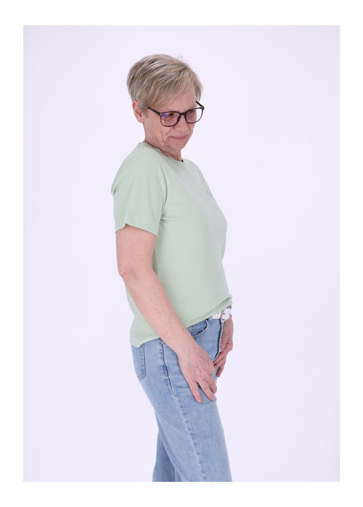 mjunik Damen T-Shirt Herzdruck