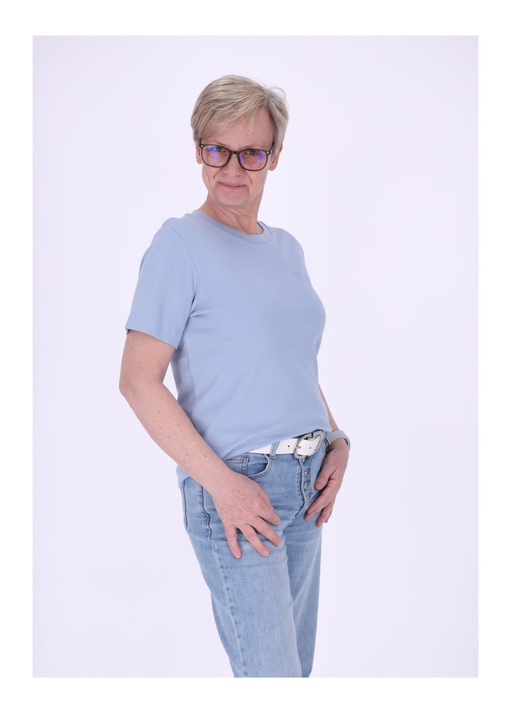 mjunik Damen T-Shirt Herzdruck