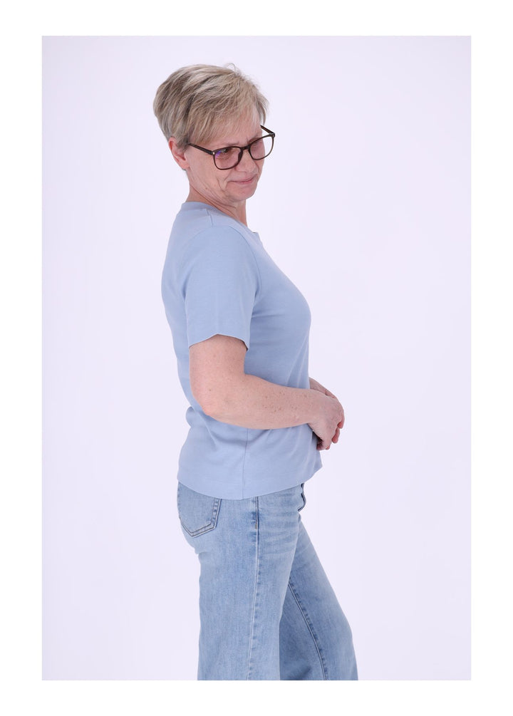 mjunik Damen T-Shirt Herzdruck