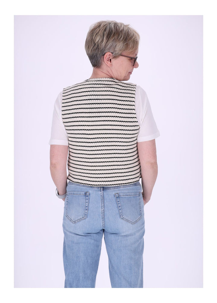Weste Damen Gestrickt Streifen