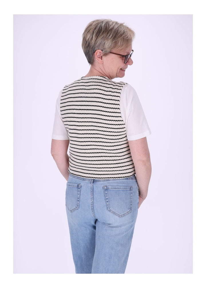 Weste Damen Gestrickt Streifen