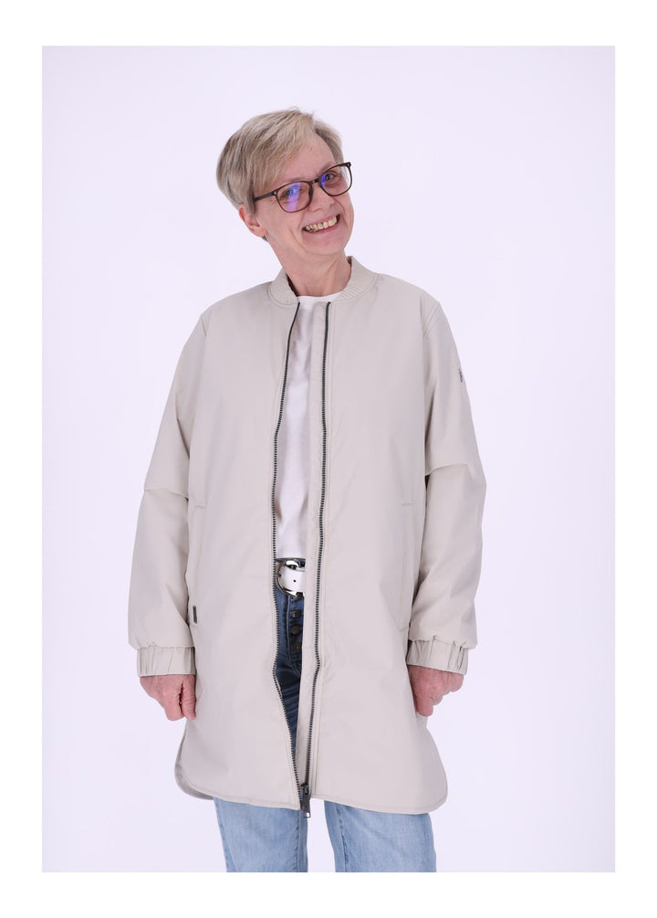 NEW VIEW Damen Long-Blouson leicht gefüttert