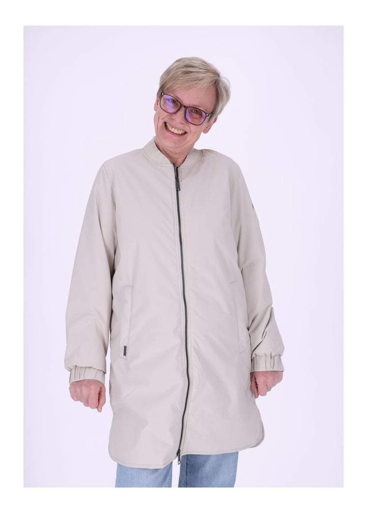 NEW VIEW Damen Long-Blouson leicht gefüttert