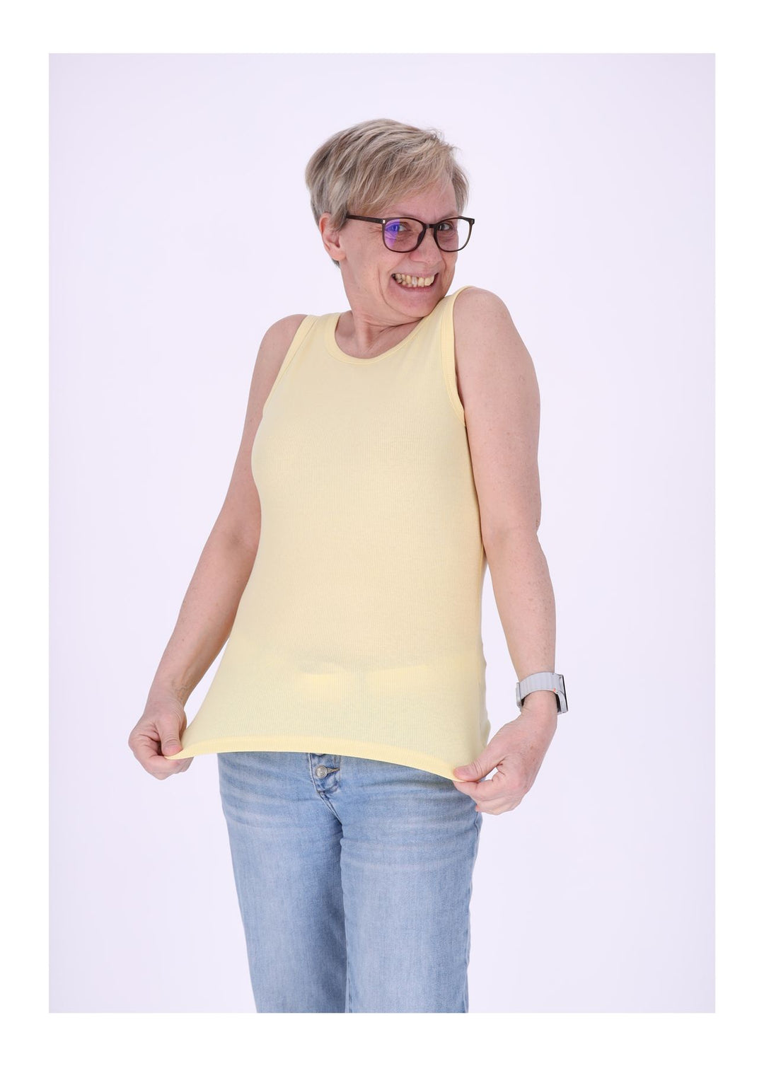 New View Damen T-Shirt Feinripp