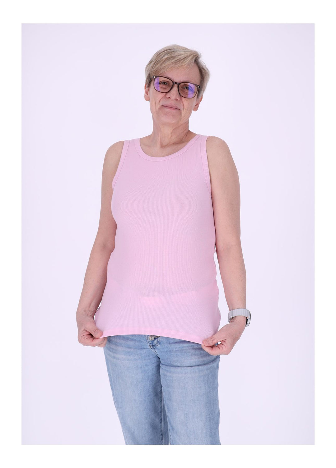 New View Damen T-Shirt Feinripp
