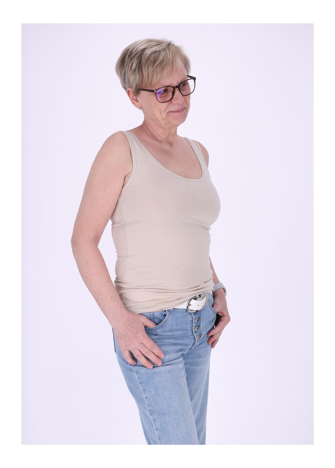 BELLUNO Top Damen Baumwolle