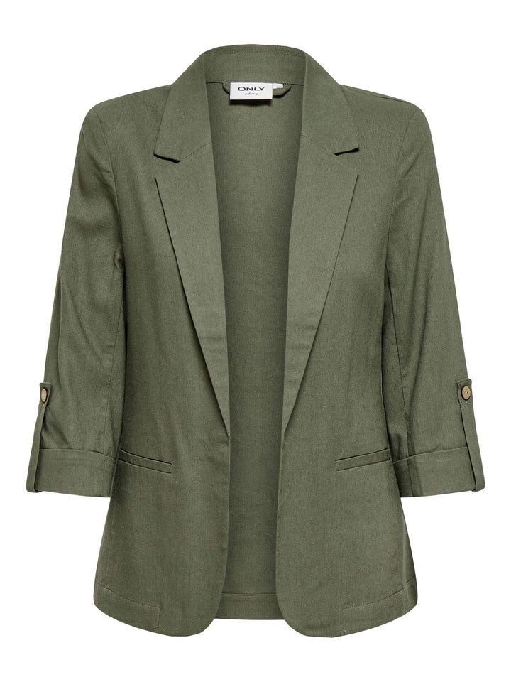 ONLGOA 3/4 UNLINE LINEN BL BLAZER C