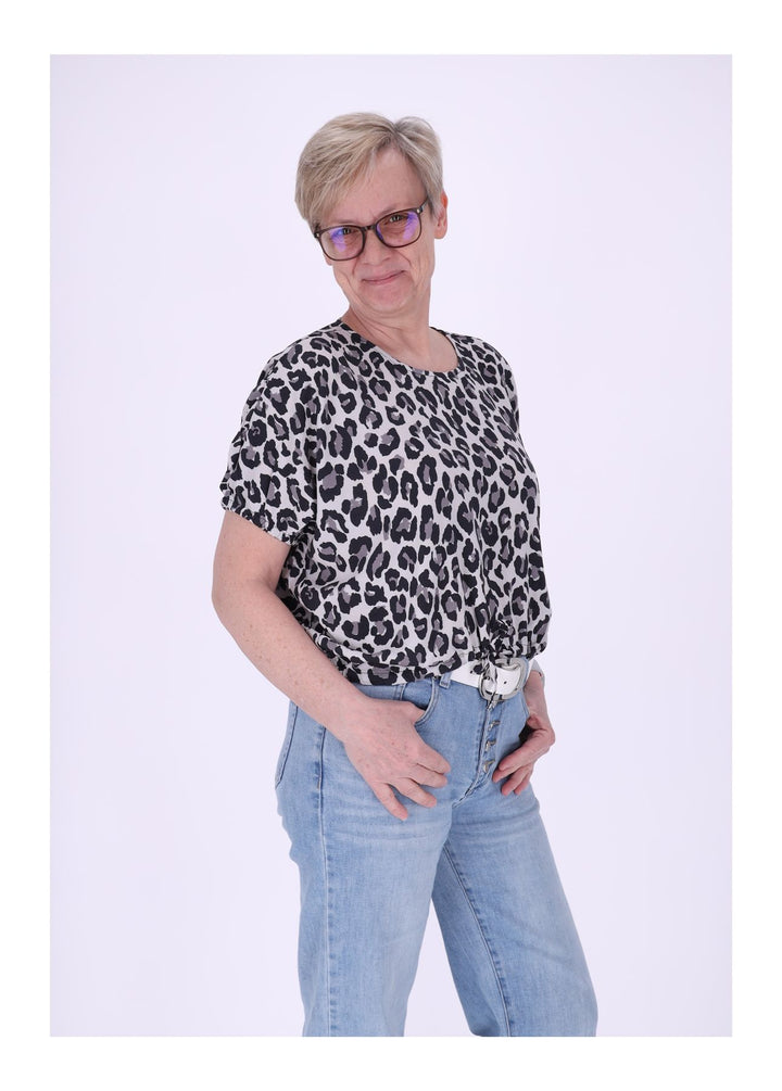 Damen, Bluse kurzarm