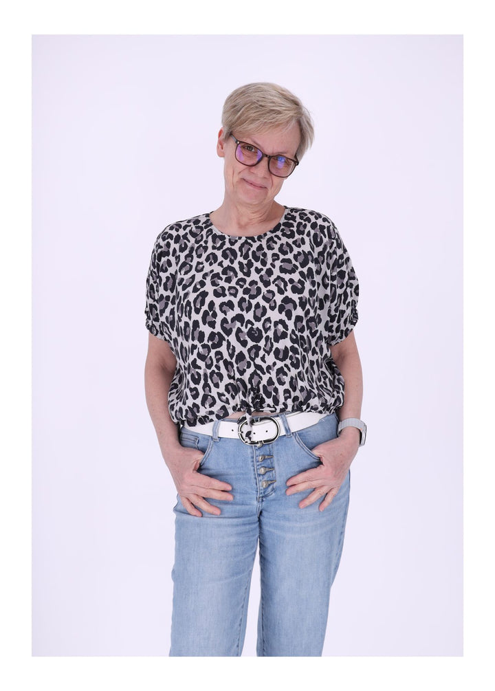 Damen, Bluse kurzarm