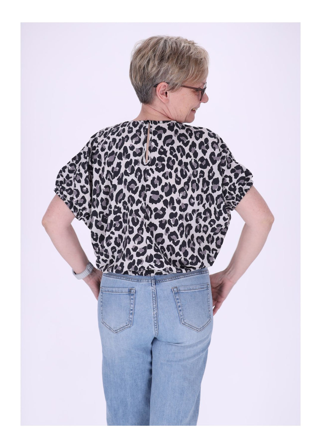 Damen, Bluse kurzarm