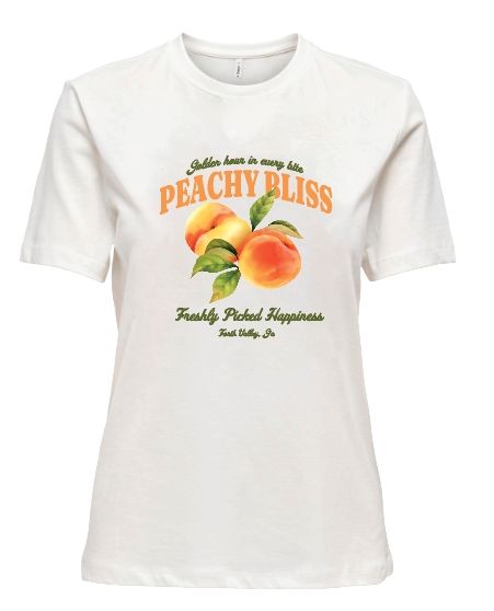 ONLY Henny Damen T-Shirt Bio-Baumwolle