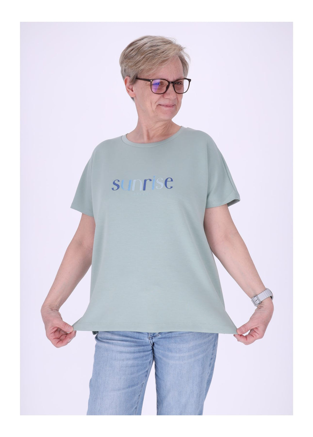 T-Shirt Dame SUNRISE Samtdruck