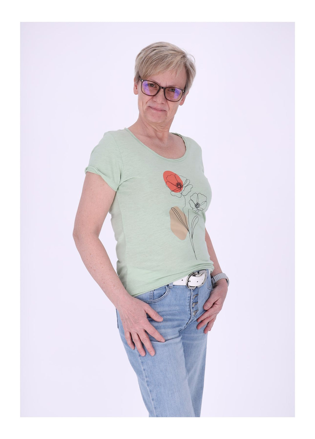 mjunik T-Shirt Damen NANTES Frontprint