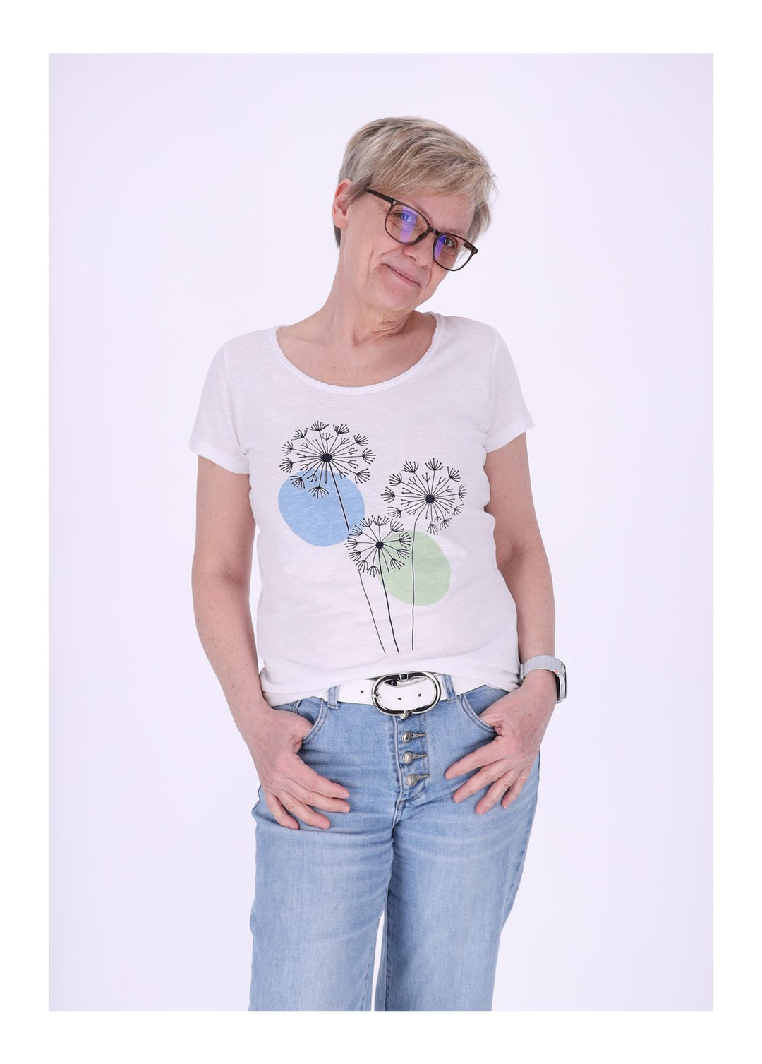 mjunik NANTES Damen T-Shirt Baumwolle