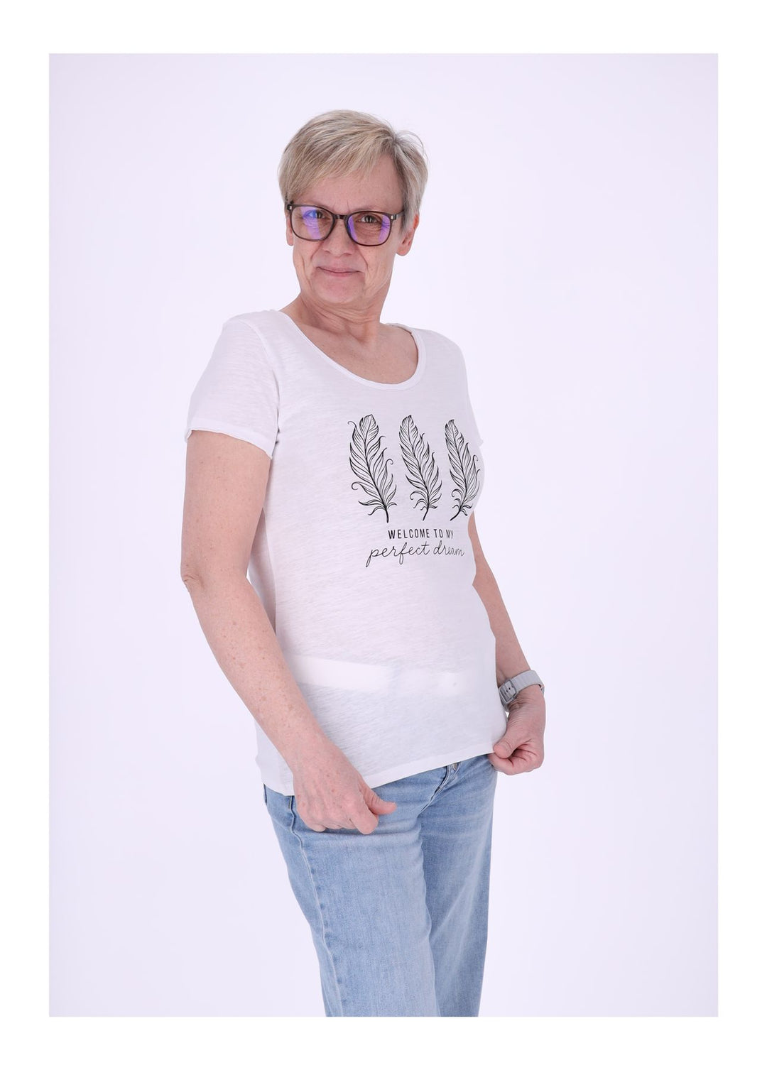 mjunik NANTES Damen T-Shirt Baumwolle