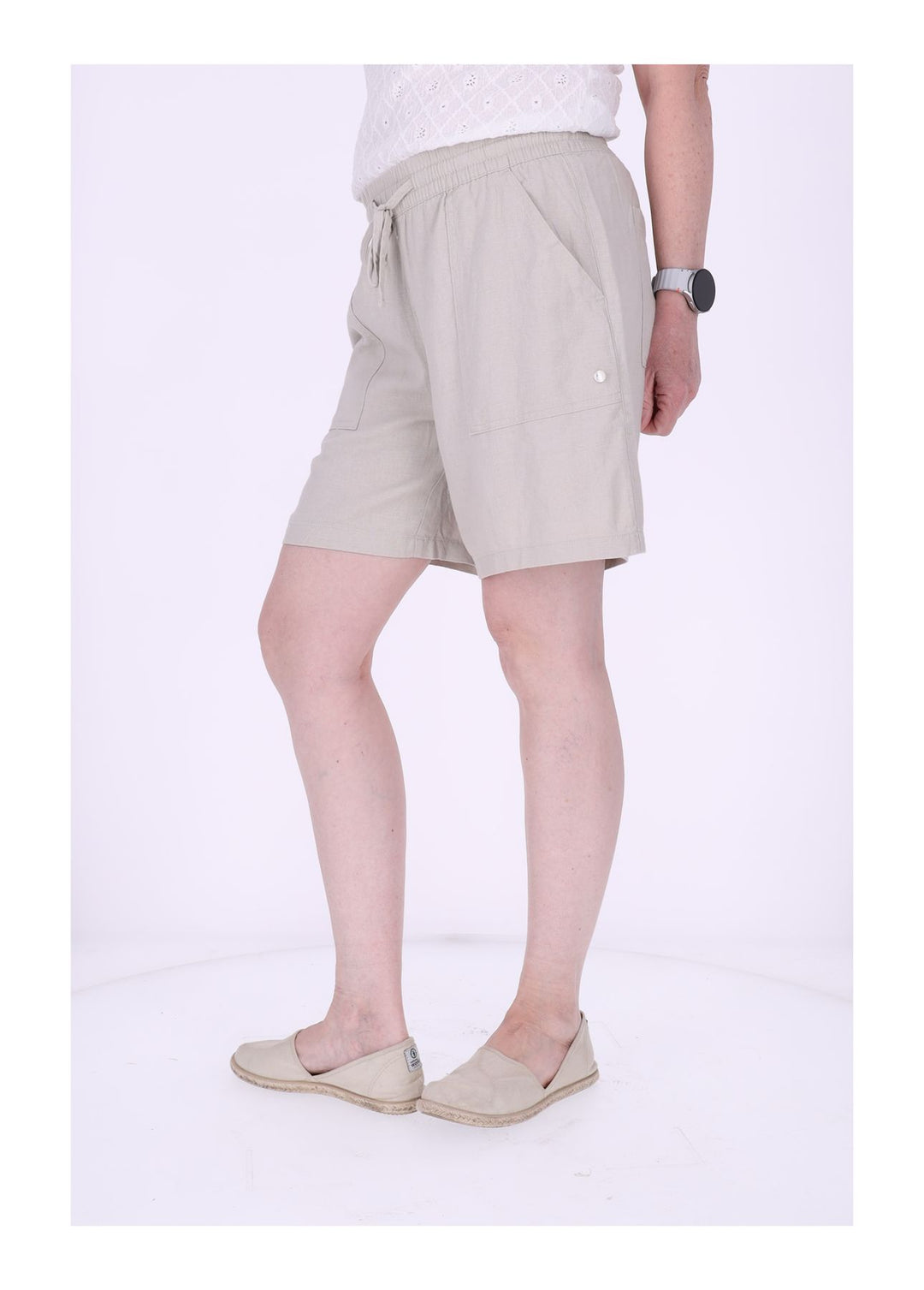 Authentic Style Damen Shorts Leinen-Mix