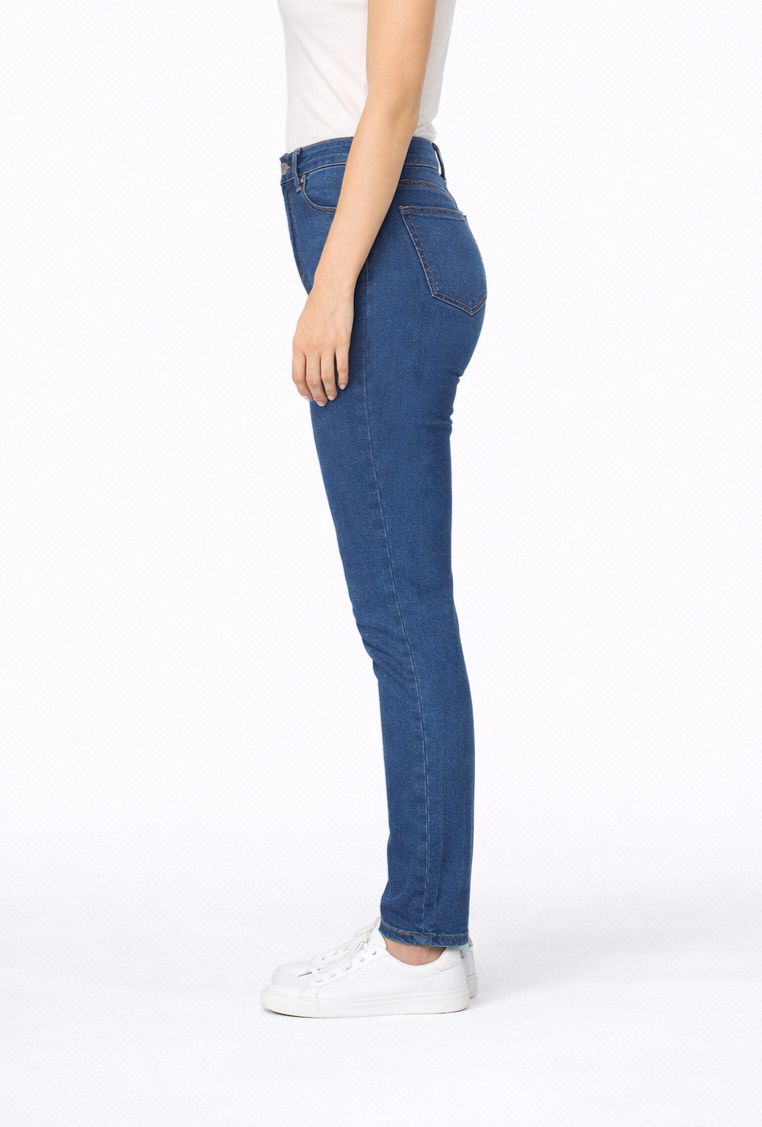 Damen Malibu-Zip High Cropped Cozy Denim