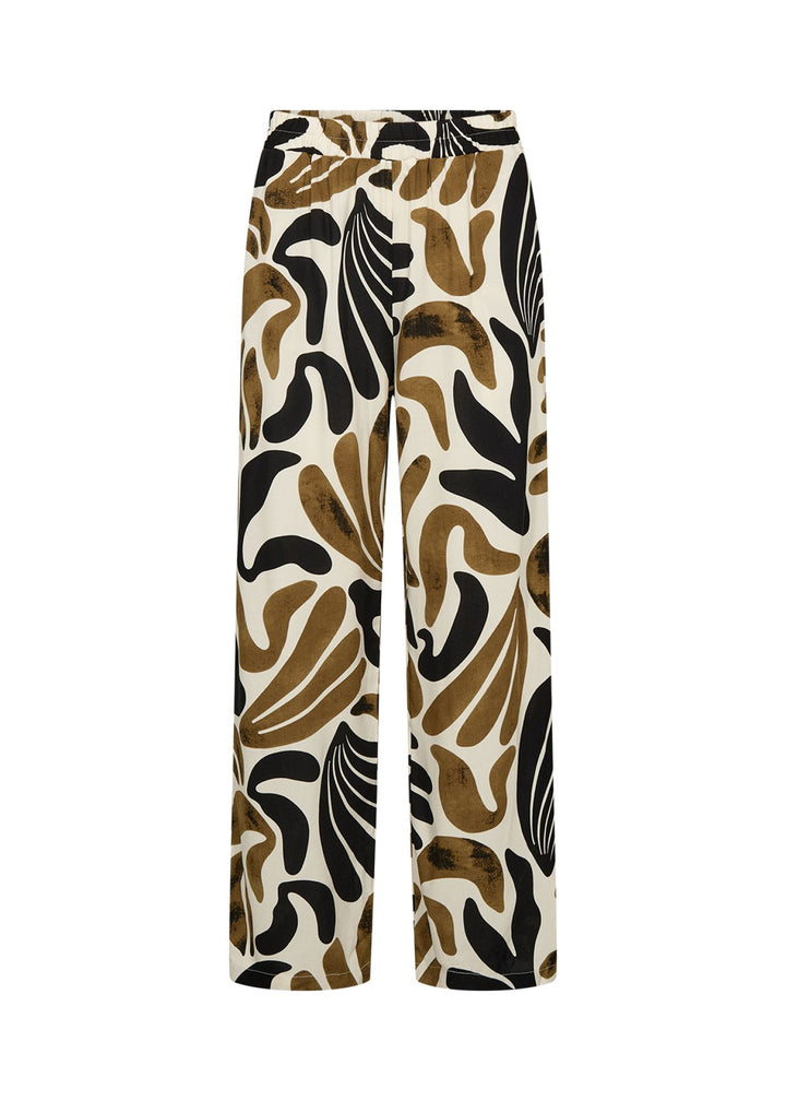 Hose Damen Abstrackter Print