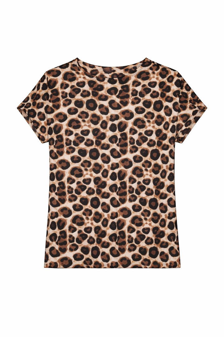 mjunik VENARIA T-Shirt Leopardenmuster