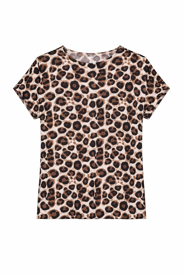 mjunik VENARIA T-Shirt Leopardenmuster