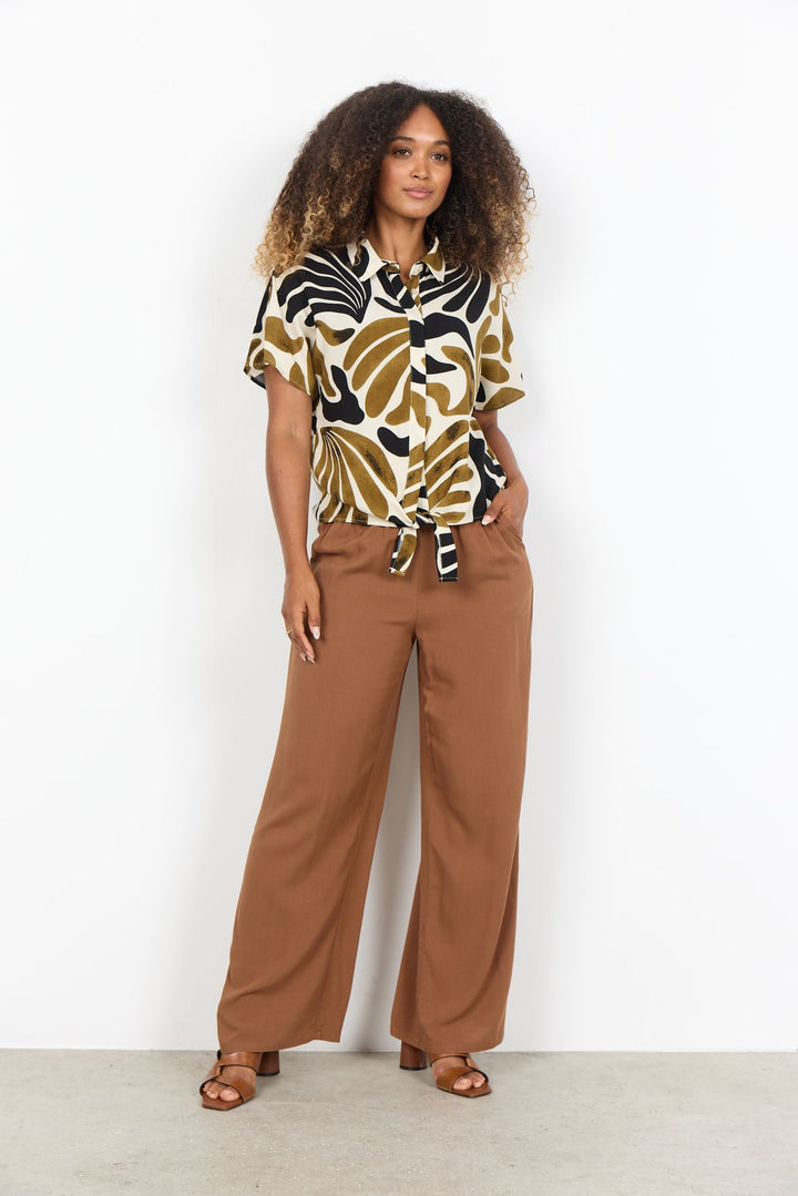 Bluse Damen Abstrackter Print