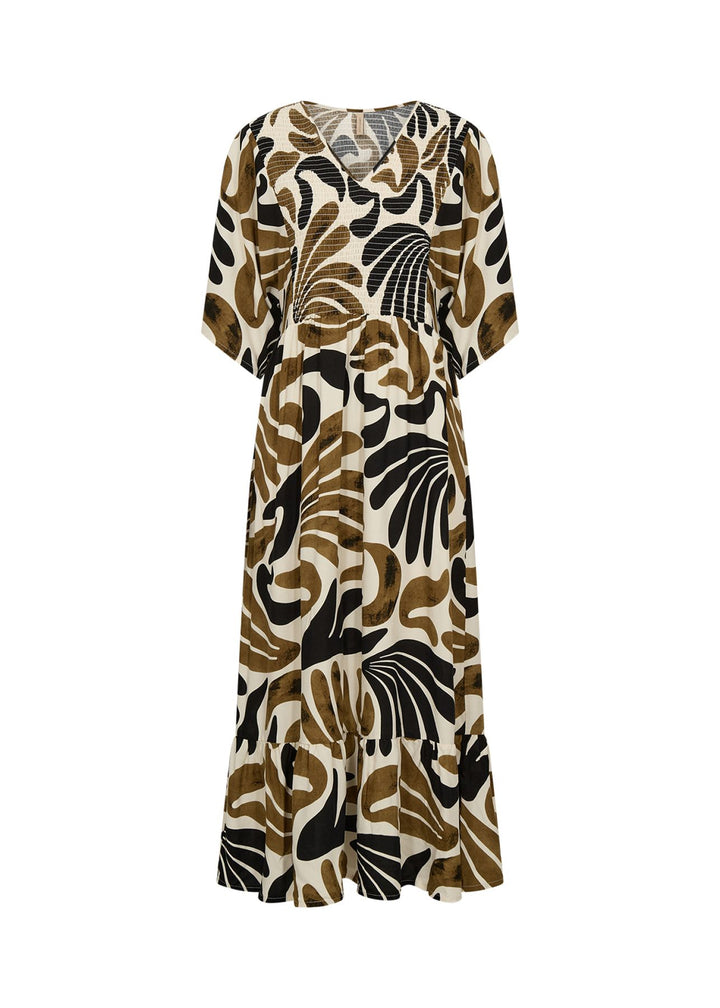 Kleid Damen Abstrackter Print