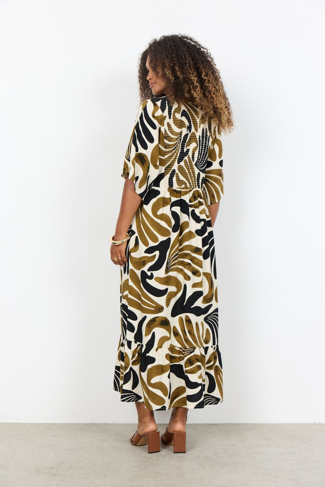 Kleid Damen Abstrackter Print