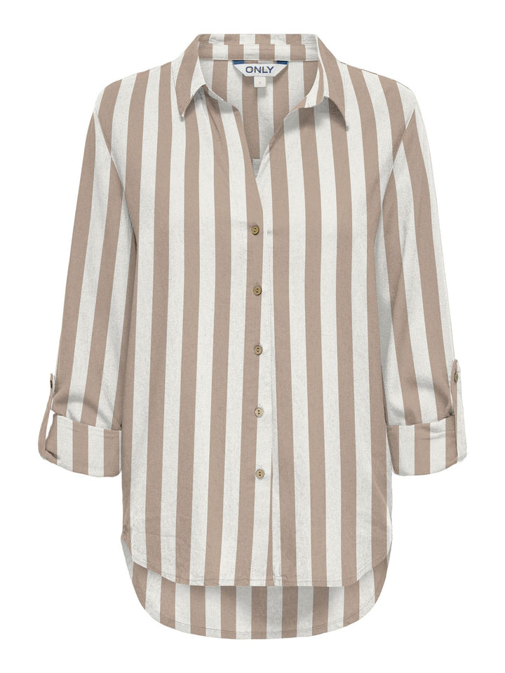 ONLY Bluse 3/4 Ärmel Leinen