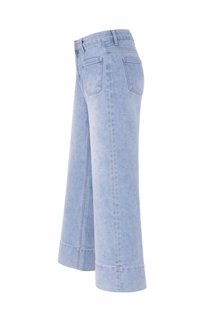5f Jeans Damen Culotte mit Taschen